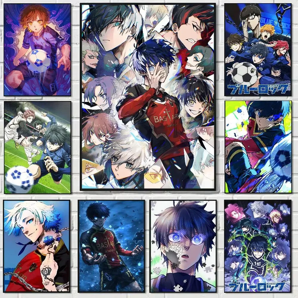Photo Mosaic Print - ภาพเพชรประดับลายอนิเมะ Blue Lock งานศิลปะโมเสกทำมือ เพชรกลม/เหลี่ยม ของขวัญ