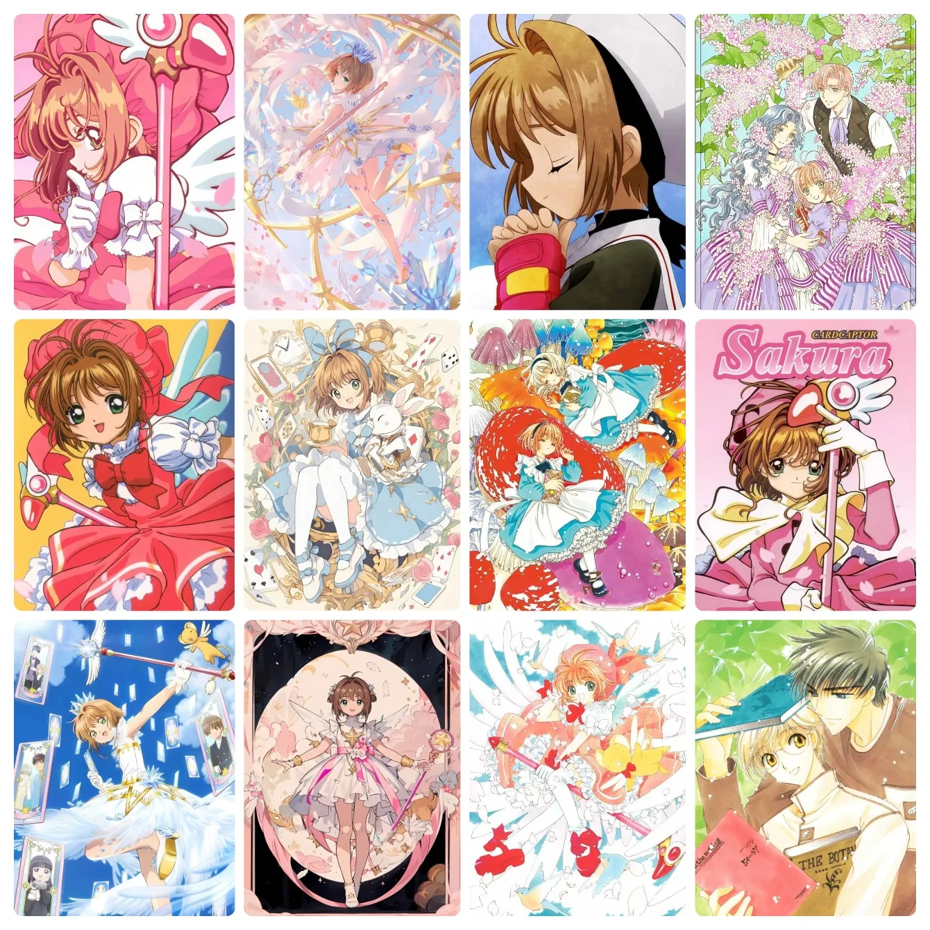 ภาพเพชร คัปเตอร์การ์ด ซากุระ อ - Photo Mosaic Print บทวิจารณ์และราคา