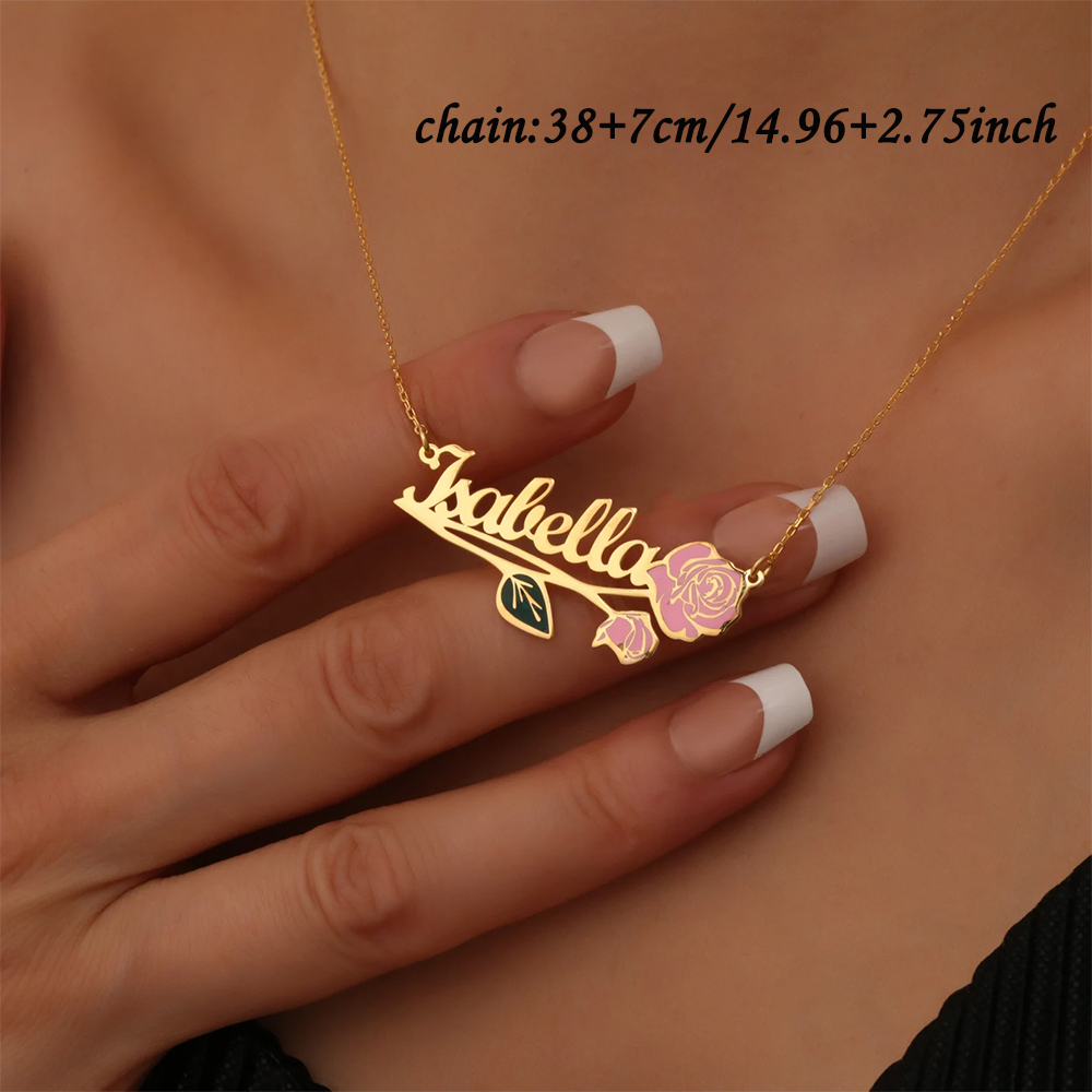 สร้อยคอชื่อดอกไม้ประจำวันเกิดห - Birth Flower Necklace บทวิจารณ์และราคา